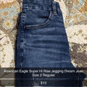 American Eagle Super High Rise Jegging